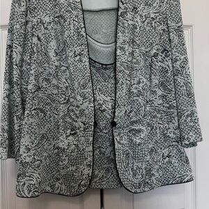 Elegant Black and White Women's Dress